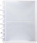 Clear Discbound Pocket Sleeves 8 Disc Sheet Protectors 20 Inner Pages PP 4x6 Pockets PET Cover Photo Card Protector Binder Album (2 Pocket - 8 Disc) by MEIYITIAN