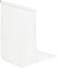 White Photography Backdrop for Photoshoot, Fabric 6x9ft | Polyester Studio Photo Backgrounds, Non Reflective, Easy to Hang, for Portrait Shoot, Product, Party Decor, Video Creation by LYLYCTY