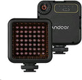 Mini IR Night Vision Light Infrared Photography Light for Video Camera Camcorder Built-in Rechargeable Battery with 3 Cold Shoe Mount for Vlog Video Recording by Andoer