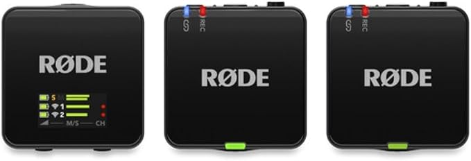 RØDE Wireless GO (Gen 3) 2-Person Compact Digital Wireless Microphone System/Recorder | 2.4 GHz, Black Bundle with 2 Lavalier Microphones + 2 Furry Windscreens + Cloth (6 Items) - Image 2