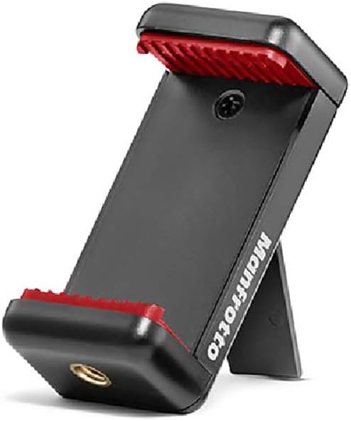 Manfrotto Mini Tripod with Universal Smartphone Clamp, Made in Italy, for iPhone with or Without Case, CSC, Vlogging, Videography, MKPIXICLMII-BK - Image 4