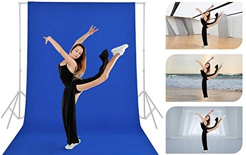 GFCC Royal Blue Backdrop - 8FTX10FT Polyester Blue Photo Backdrop for Photoshoot Background for Photography Screen Video Recording Photo Background | Non-Reflective, Polyester Curtain, Easy Hang, Multipurpose Screen for Studio Photo Booth, Video Record... - Image 4
