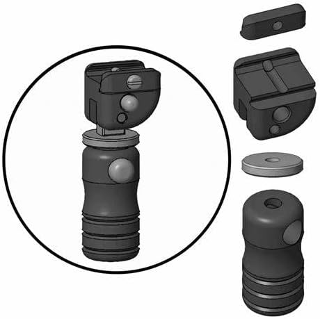 Accu-Shot Precision Rail Monopod-PRM with Quick Knob, Black, 3.75-4.65in, BT12-QK - Image 4