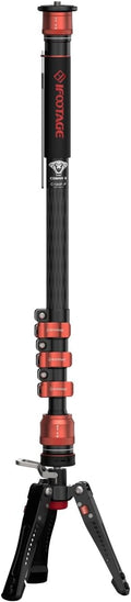 IFOOTAGE Cobra 3 C180F-P Carbon Fiber Video Monopod with Pedal Locking Control, Professional Photography Monopod Suitable for SLR Cameras and Camcorders (71") by IFOOTAGE