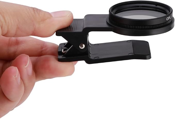 37mm CPL Polarized Phone Camera Lens, Universal Clip On CPL Phone Filter Lens, Anti-Glare Camera Lens HD Optical Glass Polarized Lens for iPhone Samsung Most Phones by Unknown