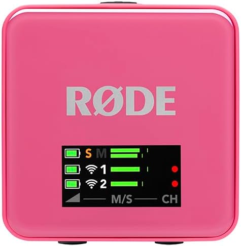 RØDE Wireless GO (Gen 3) – Compact Wireless Mic – Pristine Audio, 32-bit Float Recording, Automatic Level Control, for Phones, Cameras and Computers (Pink) - Image 4