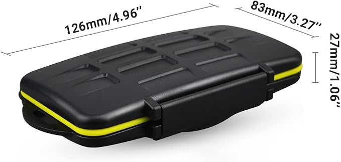 JJC 6 Slots XQD Cfexpress Type-B Card Case Holder Storage Carry Organizer | Water-Resistant, Shockproof Card Protection, Nikon Z8 Z9 Z6III Z6II Z7II Z6 Z7 D850 D500 D4 D5 D6 Fujifilm XH2 XH2S GFX100 II - Image 4