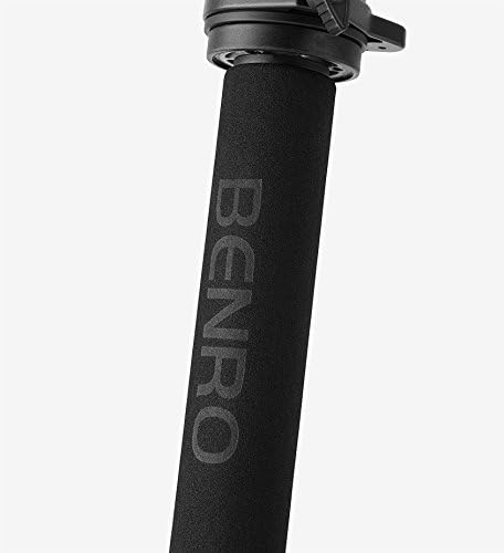 Benro Aluminum Series 4 Monopod w/ 3-Leg Locking Base and S6 Video Head (A48TDS6), Black - Image 5