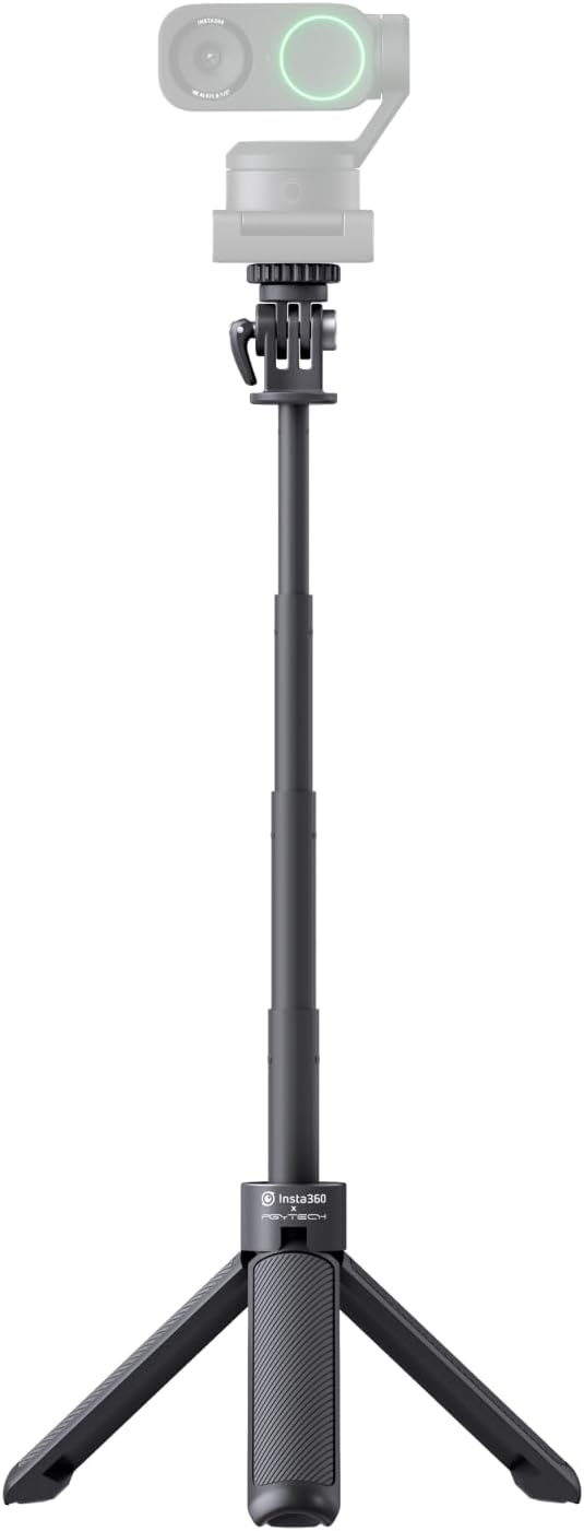 Insta360 Mini 2-in-1 Tripod, Lightweight Selfie Stick and Tripod, Compatible with Insta360 Ace/GO/Link/X Series, Black - Image 3