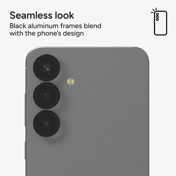 ZAGG Glass Elite Anti-Reflective Samsung Galaxy S25+ Camera Lens Protector – Anti-Glare Technology, Maximum Impact & Scratch Resistance, Smudge-Free Surface, Recycled Materials - Image 2