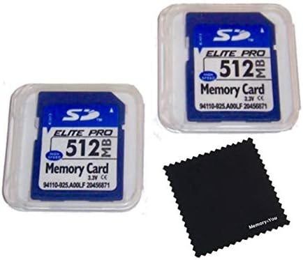 2 Pack 512mb Memory Cards Compatible with 512 MB SD Cards, 2 Pack Memory Cards and Cases w/Built to Last! Microfiber Cloth, Compatible with All SD Devices - Image 3