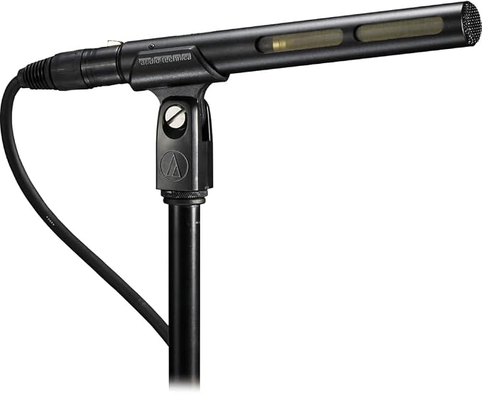 Audio-Technica AT875R Short Shotgun Microphone with Shockmount + Windshield + 20ft XLR Microphone Cable + Cleaning Cloth (5 Items) - Image 3