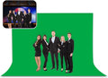 BEIYANG 10 Ft x 12 Ft Photography Backdrop Green Screen, Green Background Non-Reflective Fabric Wrinkle Resistance，Photo Background for Photo Studio Video Film Shooting Props by BEIYANG