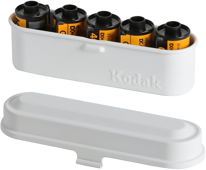 KODAK Film Case - for 5 Rolls of 35mm Films - Compact, Retro Steel Case to Sort and Safeguard Film Rolls (White) (Film is not Included) - Image 8