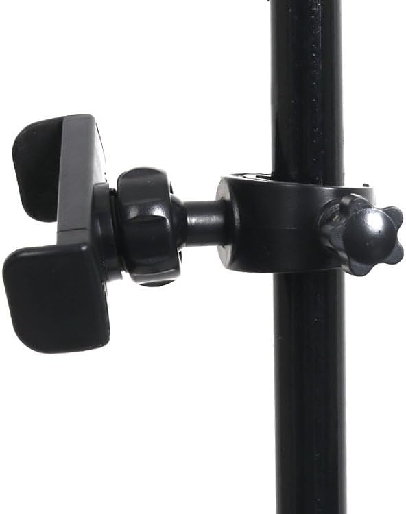 2 Pack Mic Stand Phone Holder Mount Photography Light Stand Phone Mount Holder Clamp Phone Clip for Microphone Stand Tripod Boom Arm Floor Mic Stand Selfie Stick Ring Light Camera Tripod - Image 3