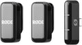 RØDE Wireless Micro - Compact Wireless Microphone, Two Mics with Charge Case for Smartphone Content Creation - USB-C, Black | Two Mics with Charge Case for Smartphone Content Creation, USB-C, Black by R%C3%98DE