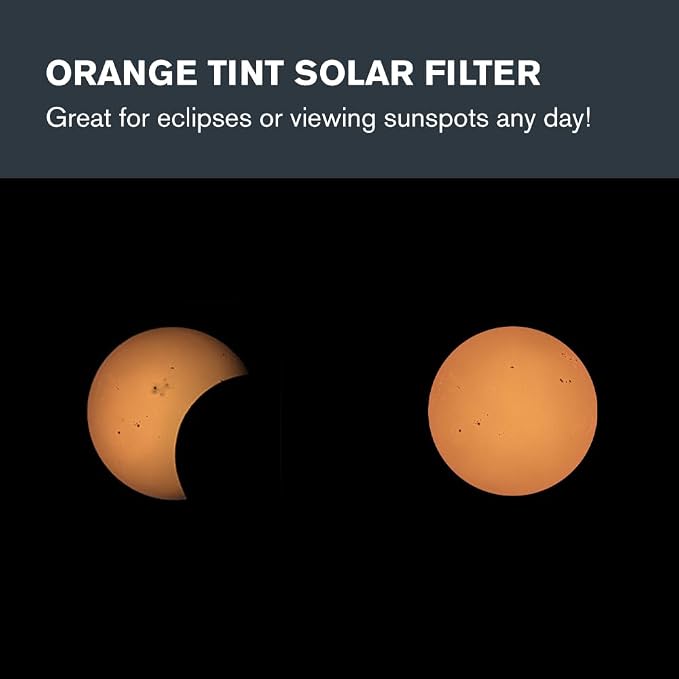 Celestron EclipSmart 6" Solar Safe Eclipse Telescope Filter – ISO Compliant | ISO 12312-2 Compliant, 6" Schmidt-Cassegrain Compatible, Observe Eclipses & Sunspots, Secure Fit, Natural Orange Tint - Image 5