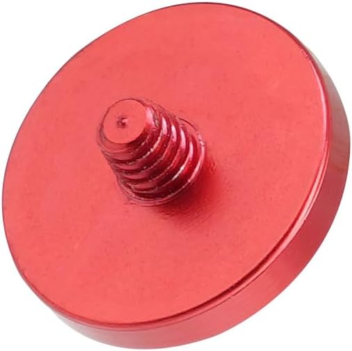 FocusFoto 2-Pack Camera Shutter Button PU Leather Soft Shutter Release Button Fits for Fuji X-M5 X-T50 X100VI X-T5 X-T4 X-T3 X-T30 II X-E3, for Nikon ZF DF, for Leica M10 M9 M8 M7 (Red with Black) - Image 4