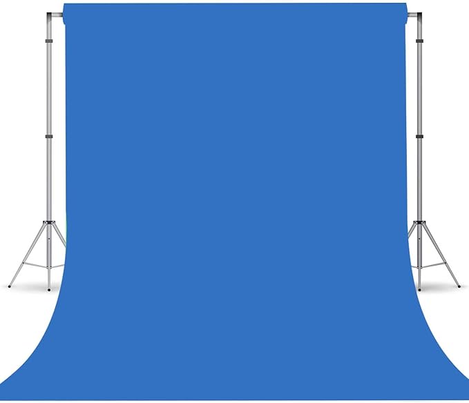 Royal Blue Photography Backdrop for Photoshoot, Fabric 10x10ft | Versatile Studio Photo Backgrounds, Non Reflective, Easy to Use, for Portraits, Product, Party, Video Creation by TERSUM