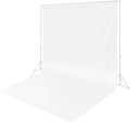 10 x 20 ft White Backdrop Background White Screen for Photography Video Recording Picture Shooting high Density Polyester Fabric Pure Recording Parties Curtain by Linhedai