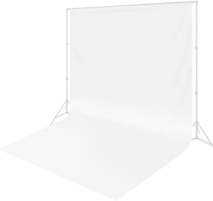 10 x 20 ft White Backdrop Background White Screen for Photography Video Recording Picture Shooting high Density Polyester Fabric Pure Recording Parties Curtain by Linhedai