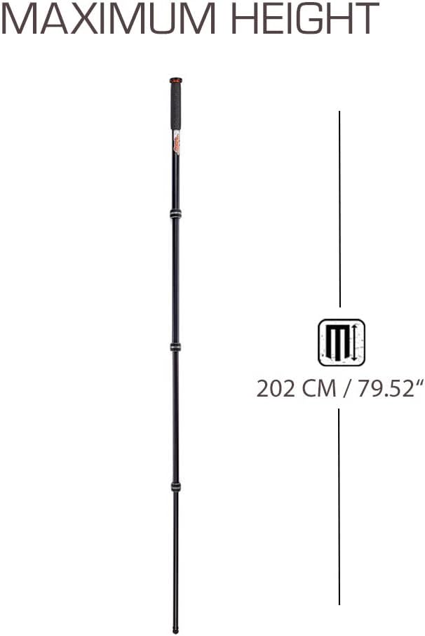 3 Legged Thing Punks Trent 2.0 Monopod - Lightweight Magnesium Alloy Camera Monopod with Multiple Uses for Heavy Equipment (TRENTGREY2.0) - Image 2