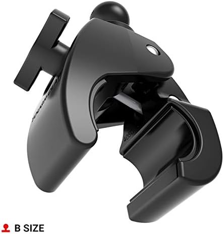RAM MOUNTS Tough-Claw Medium Clamp Mount with B Size 1" Ball Base | Fits 1"-1.6" rails and bars, composite clamp base for phones, tablets and devices - Image 2