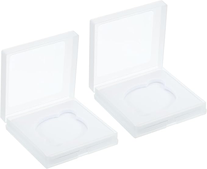 PATIKIL 55mm Lens Filter Case, 2pcs Camera Filter Case Portable Lens Filter Box Water Resistant Dustproof Plastic for Photography Filter Storage by PATIKIL