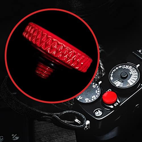 Camera Shutter Button (2 Pack/Red) Upscale Soft Shutter Release Button | Pure Copper for Fuji X100VI X100V XT5， Anti Shake, Multi-Color, for Nikon Zf Leica Canon Fujifilm, Street Travel Daily - Image 7