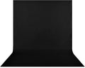 HEMMOTOP Black Photo Backdrop, 6x9ft, Photography Screen Backdrops | Polyester Fabric Cloth, Non Reflective, Seamless, Ideal for Photoshoot, Video Recording, Studio, Birthday, Wedding Party by Hemmotop