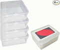 4PCS Plastic Game Card Storage Box, Card Case for UNO Cards, playing card box, High Capacity Playing Card Case (NO Cards) by DKAOVH