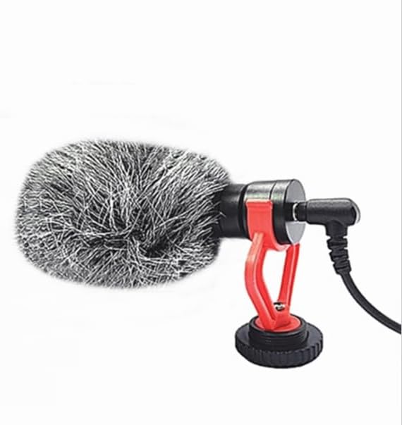 Stereo Microphone with Windscreen (Shotgun) for Canon EOS 80D - Image 4