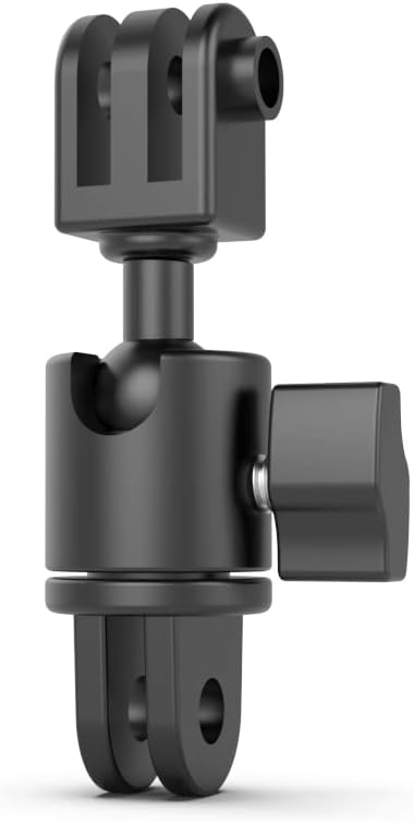 Aluminum 360 Degree Rotation Camera Swivel Mount, Vertical Metal Bracket Adapter Compatible with GoPro Hero 13/12/11/10, DJI Action 6/5 Pro/4, Sony and Other Action Cameras (Adjustable Adapter Mount) by SKEZN