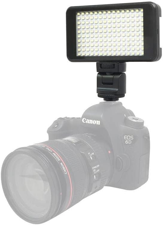 Vidpro LED-150 Photo and Video Light Kit - On Camera Panel LED Light - Adjustable and Dimmable Light Fits Cameras Video Camcorders and DLSR w/Hot Shoe Includes Rechargeable Battery Diffuser and More - Image 6