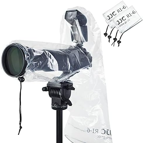 2PCS Clear Camera Rain Cover Sleeve with Flash for Camera + Lens up to 18" | Waterproof,PE Material,Dust-Proof,for Canon EOS R5 R6 Rp 5D 6D 7D 90D 80D 77D Z7II Z6II Z5 D850 D810 D780 D3500 D5600 D7500 - Image 2