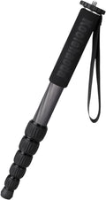 Koolehaoda 62" Camera Monopod 6 Section Compact Carbon Fiber Unipod | Extendable Photography Monopod with Phone Holder for DSLR Mirrorless Cameras Video Camcorder Max Load 10kg/22lbs by Koolehaoda