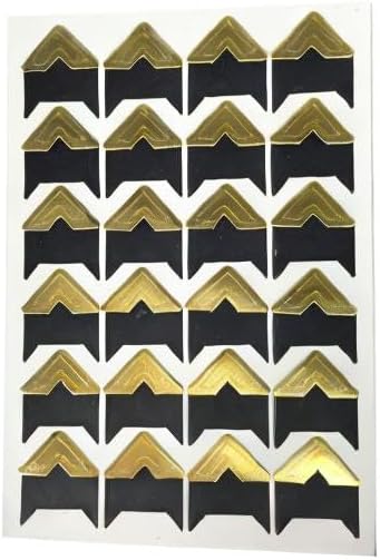 360 Count Self-Adhesive Acid Free Photo Corners for Scrapbooks Memory Books (Gold-Black-Kraft) - Image 5