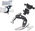 HEIPI C100 Super Clamp & Mini Ball Head & Panning Base, Max Clamping 3.93" | Clamp & stand design. Max clamping 3.93"/10cm. Dual screw mounts: 1/4"-20,3/8"-16. Compatible with phone, action camera, DSLR by HEIPIVision