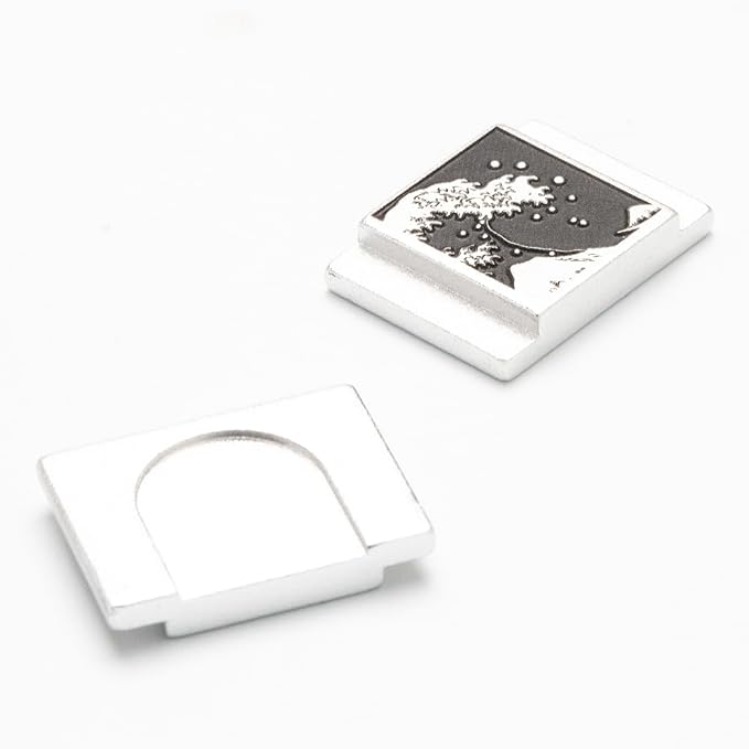 Kanagawa Wave Pattern Camera Hot Shoe Cover Shutter Button for Sony A1 A7C A7CR A7CII A7R A7M2 A7M3 A6700 A6600 A6500 A6400 A6300 (Aluminum Alloy-Hot Shoe Cover) - Image 2