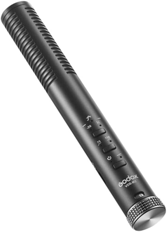 GODOX VDS-M2 Supercardioid Condenser Shotgun Microphone (Black) | Safety Channel and dB Peak Warning Light, Superior Sound Experience, Dual Use for All Your Needs, Tailor Sound as You Like - Image 3