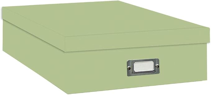 Pioneer Jumbo Scrapbook Storage Box, Sage Green, 14 3/4" x 13" x 3 3/4" by PioneerPhotoAlbums