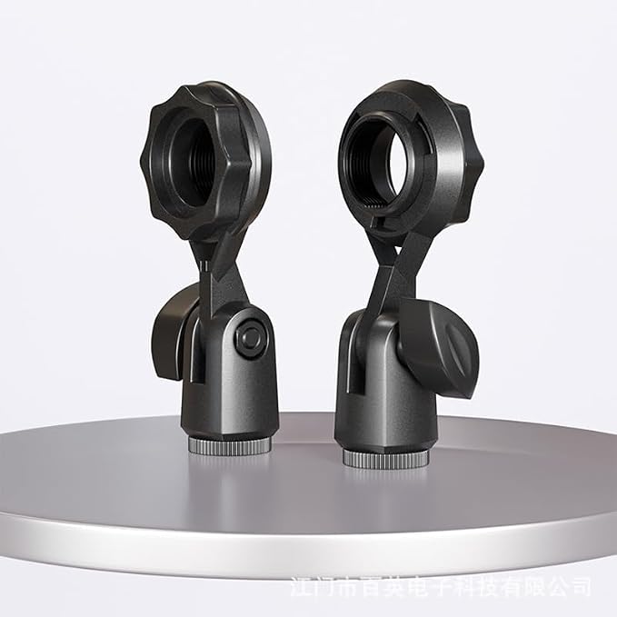 2 Pack Condenser Microphone Clip Holder with 7/8'' Thread Mount Condenser Mic Holder Adapter for Cardioid Diaphragm Studio Condener Microphones Stand Recording Streaming Vocal Mic Boom Arm - Image 5