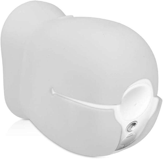 kwmobile Silicone Cover for Arlo Pro/Pro 2 Smart Cover - TPU Protective Camera Skin with Sun Shield - Weather-Resistant - White - Image 3