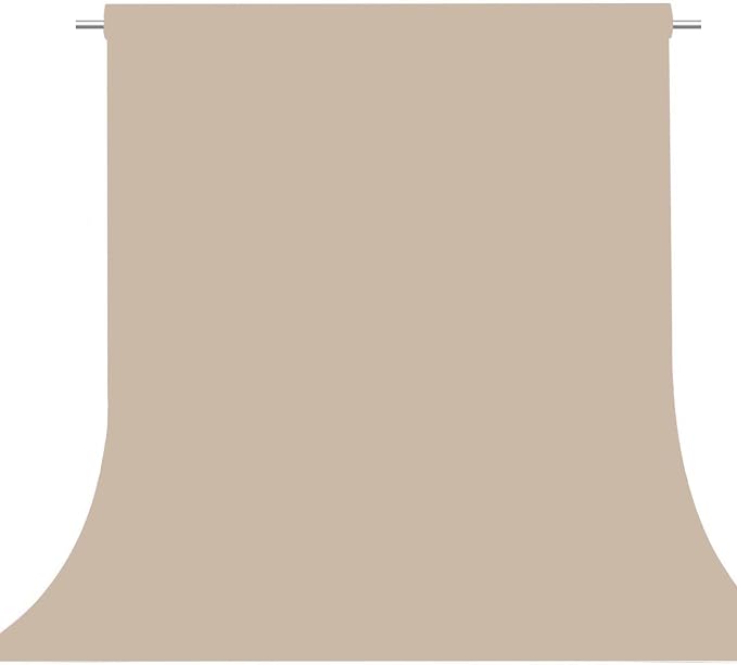 Beige Photography Backdrop for Photoshoot, Fabric 10x20ft | Versatile Studio Photo Backgrounds, Non Reflective, Easy to Use, for Portraits, Product, Party, Video Creation by TERSUM