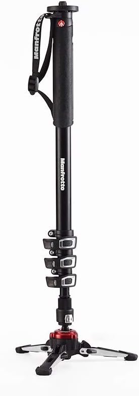 Manfrotto Xpro 4 Section Aluminum Video Monopod, Black (MVMXPROA4US) by Unknown