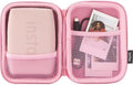 Fujifilm Instax Mini Link 3 Case, Portable Travel Carrying Case for Instax Mini Link 3 Smartphone Printer, Protective Zipper Case with Storage Pockets for Film, Cable & Accessories (Woven Pink) by FUJIFILM