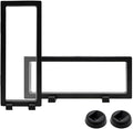 2Pcs 3D Floating Frame Display Stands, Transparent Display Case Holder with Bases, Clear Suspension Frame Showcase for coin Jewelry, Medallions, Antique, Specimens, 9.06x3.54inch by QUMENEY