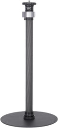 Koolehaoda Round Base Monopod 16"-28" Adjustable Tripod Stand for Desk | Carbon Fiber Tabletop Tripod with 1/4"-3/8" Thread for DSLR Camera Light Webcam for Live Streaming Vlogging, Payload 33lbs by Koolehaoda