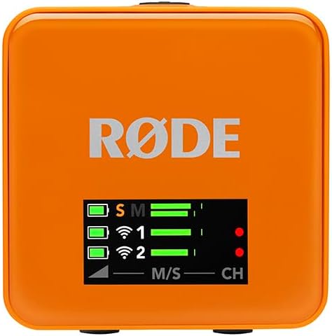 RØDE Wireless GO (Gen 3) – Compact Wireless Mic – Pristine Audio, 32-bit Float Recording, Automatic Level Control, for Phones, Cameras and Computers (Orange) - Image 4