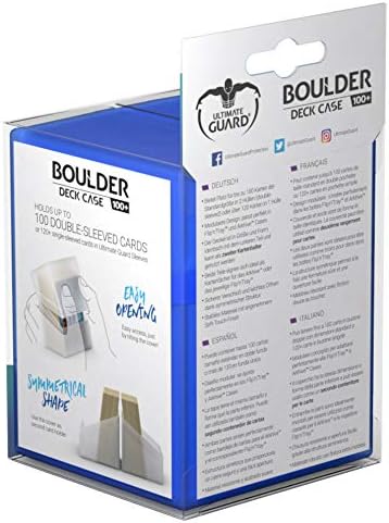 Ultimate Guard Boulder 100+ Classic, Deck Case for 100 Double-Sleeved TCG Cards, Sapphire, Secure & Durable Storage for Trading Card Games, Soft-Touch Finish - Image 2